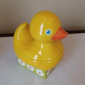 Duck - decorative, ceramic; Soap dish with ducks